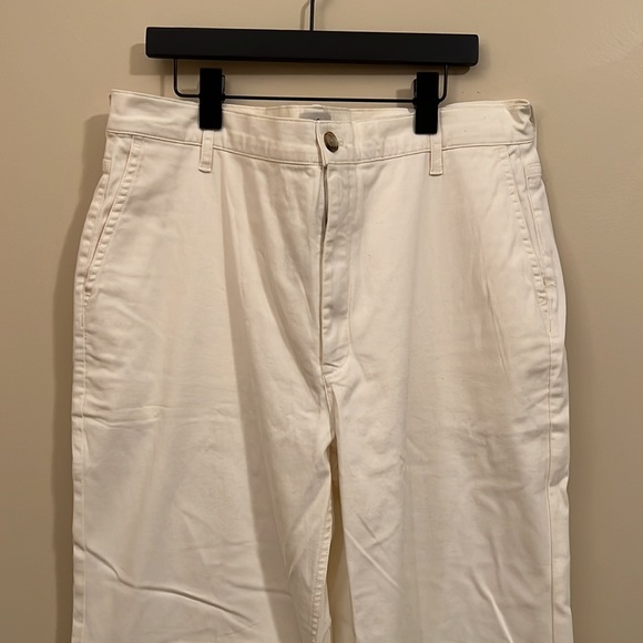 NWT J.Crew Full Length Wide Leg Chino Trouser in Natural - Picture 3 of 7
